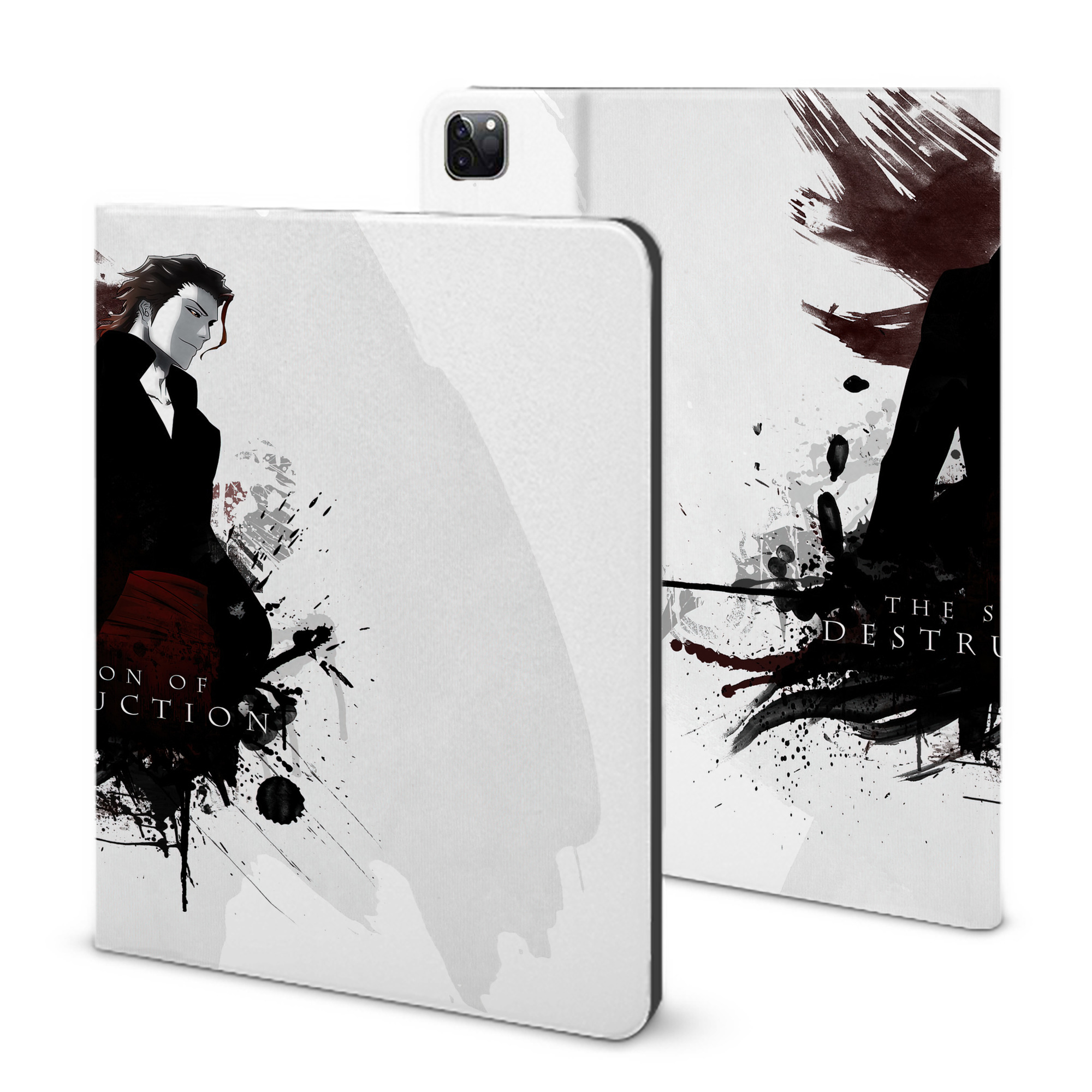 （画像用） ブリーチ BLEACH IPad ケース ブック型 PUレザー TPU 耐衝撃 軽量 薄型 ペン収納なし 全面保護 IPad 各モデル対応
